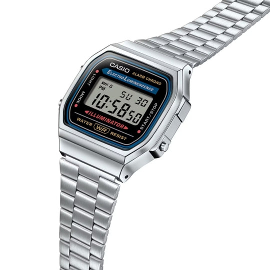 Casio Vintage Digital Unisex Metal Watch A168WA-1WDF
