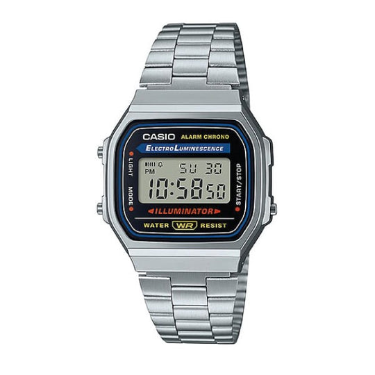 Casio Vintage Digital Unisex Metal Watch A168WA-1WDF