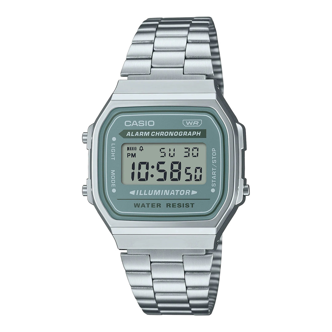 Casio Vintage Digital Unisex Metal Watch A168WA-3AYDF