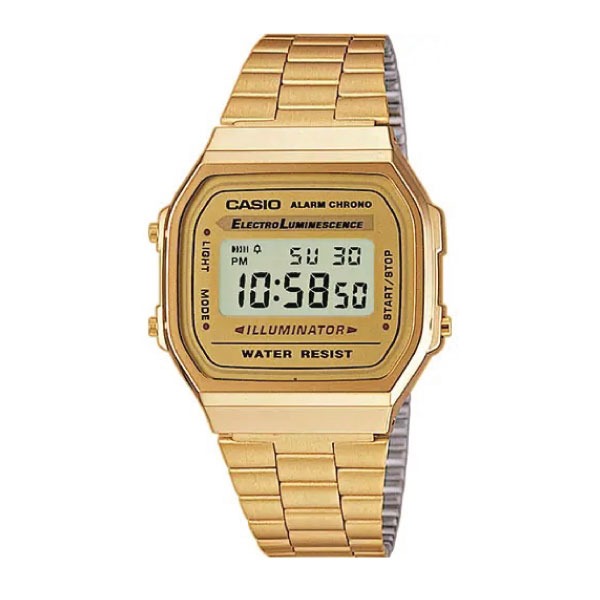 Casio Vintage Digital Unisex Metal Watch A168WG-9WDF