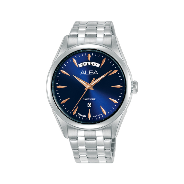PRESTIGE BLUE DIAL SILVER STEEL 40MM- A6B005X1