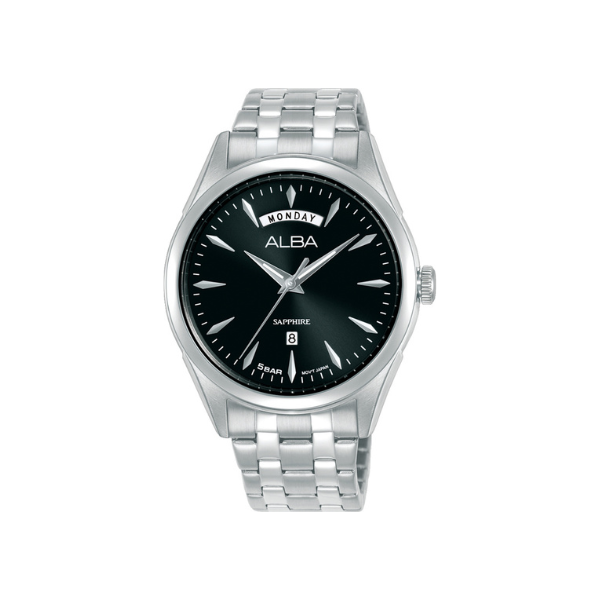 PRESTIGE BLACK DIAL SILVER STEEL 40MM- A6B009X1