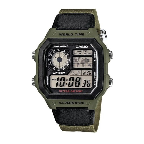 Casio Digital Men Watch AE-1200WHB-3BVDF