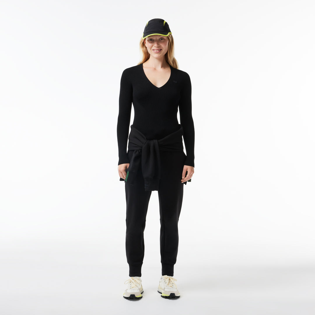 Seamless Ribbed V Neck Sweater - AF0625