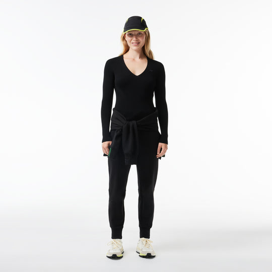 Seamless Ribbed V Neck Sweater - AF0625