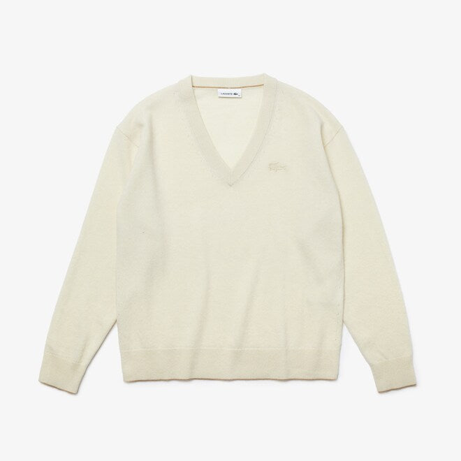 Women's V-neck Wool Sweater
