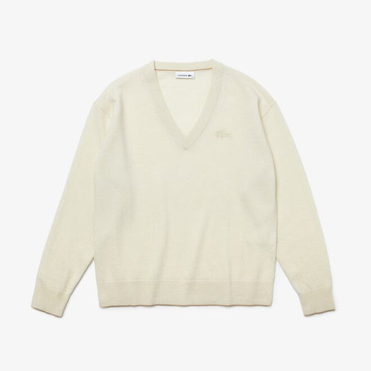 Women's V-neck Wool Sweater