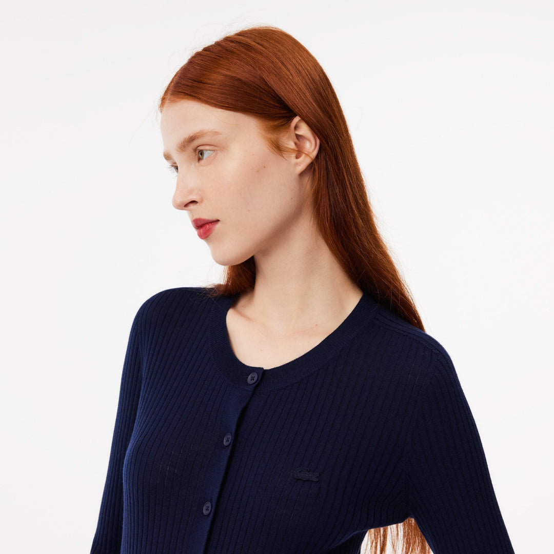 Merino Wool 3D Knit Cardigan - AF2560
