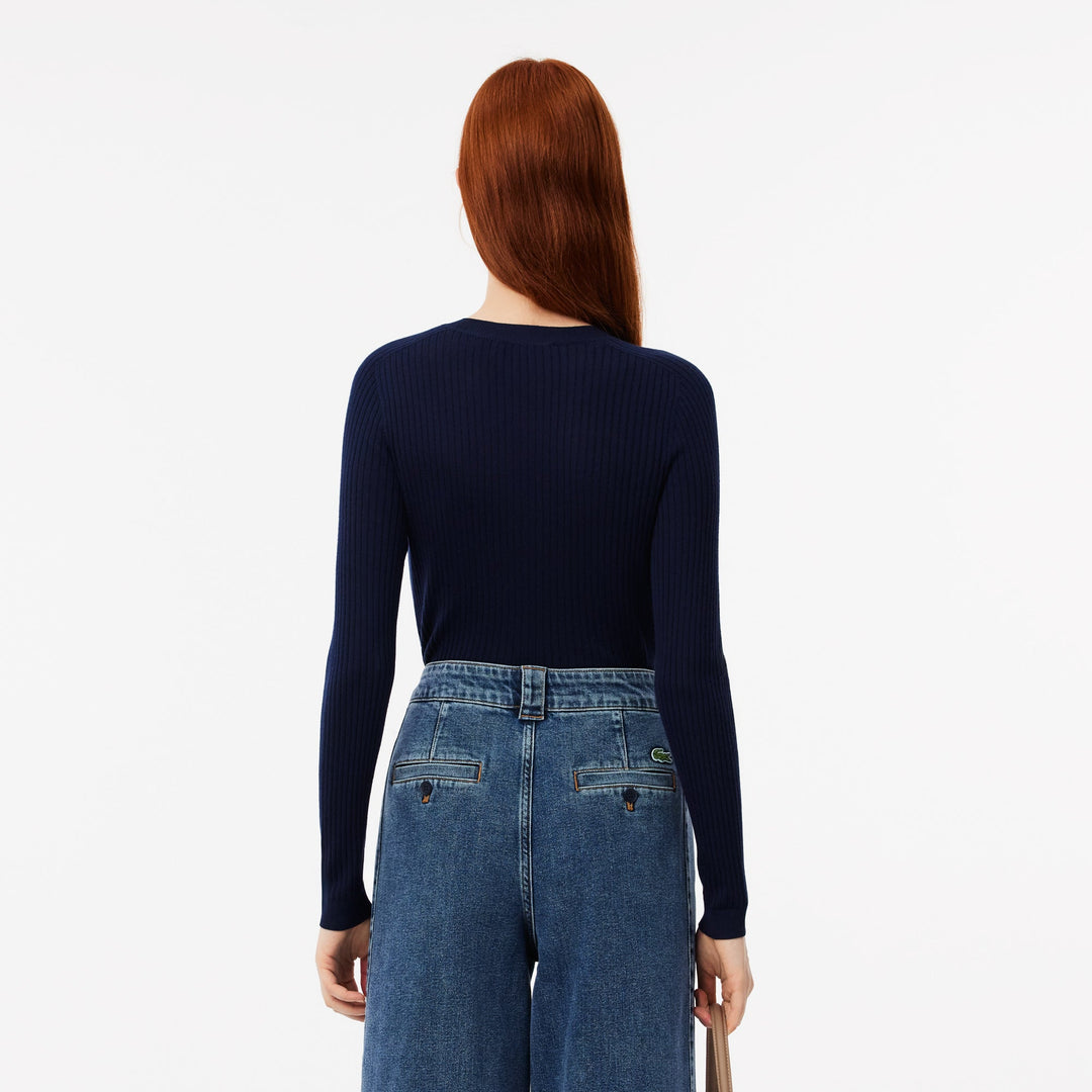 Merino Wool 3D Knit Cardigan - AF2560