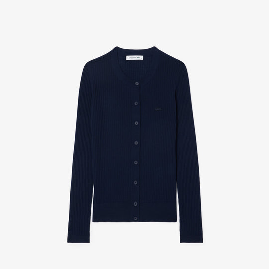 Merino Wool 3D Knit Cardigan - AF2560