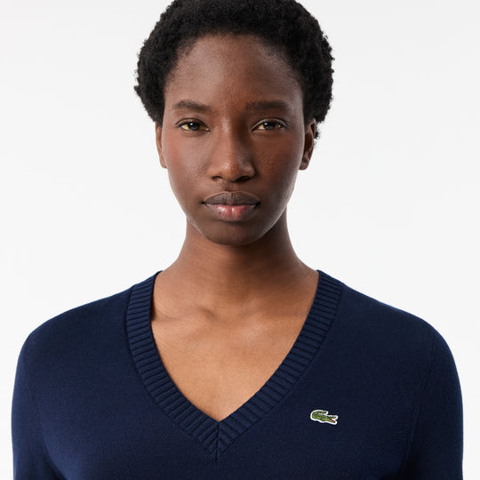 Cotton V Neck Sweater - AF3324 - MYHOLDAL LEBANON