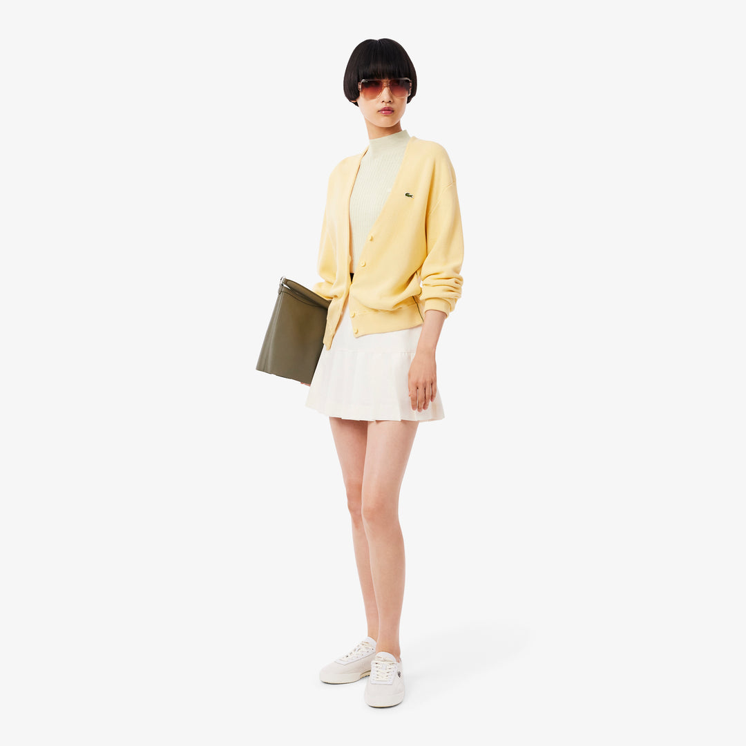 High Neck Ribbed Knit Merino Wool Sweater - AF4189