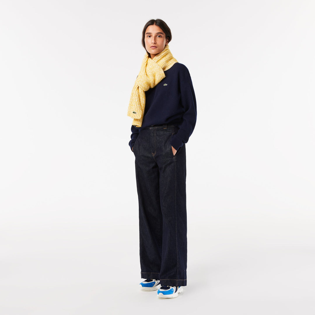 Copy of Women's Lacoste Crew Neck Wool Sweater - AF9551