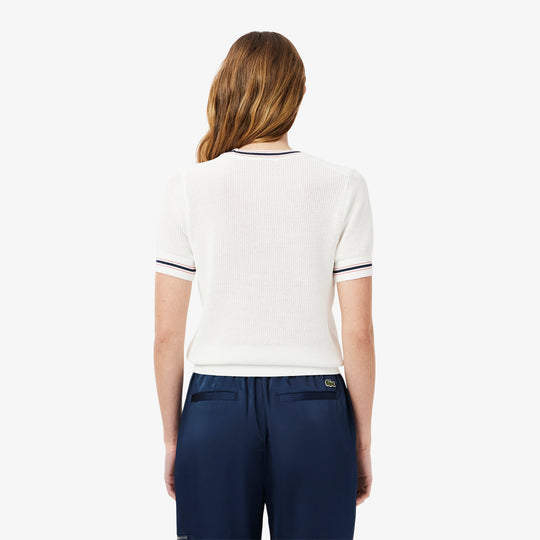 French Made Embroidered Shield Sweater - AF9561