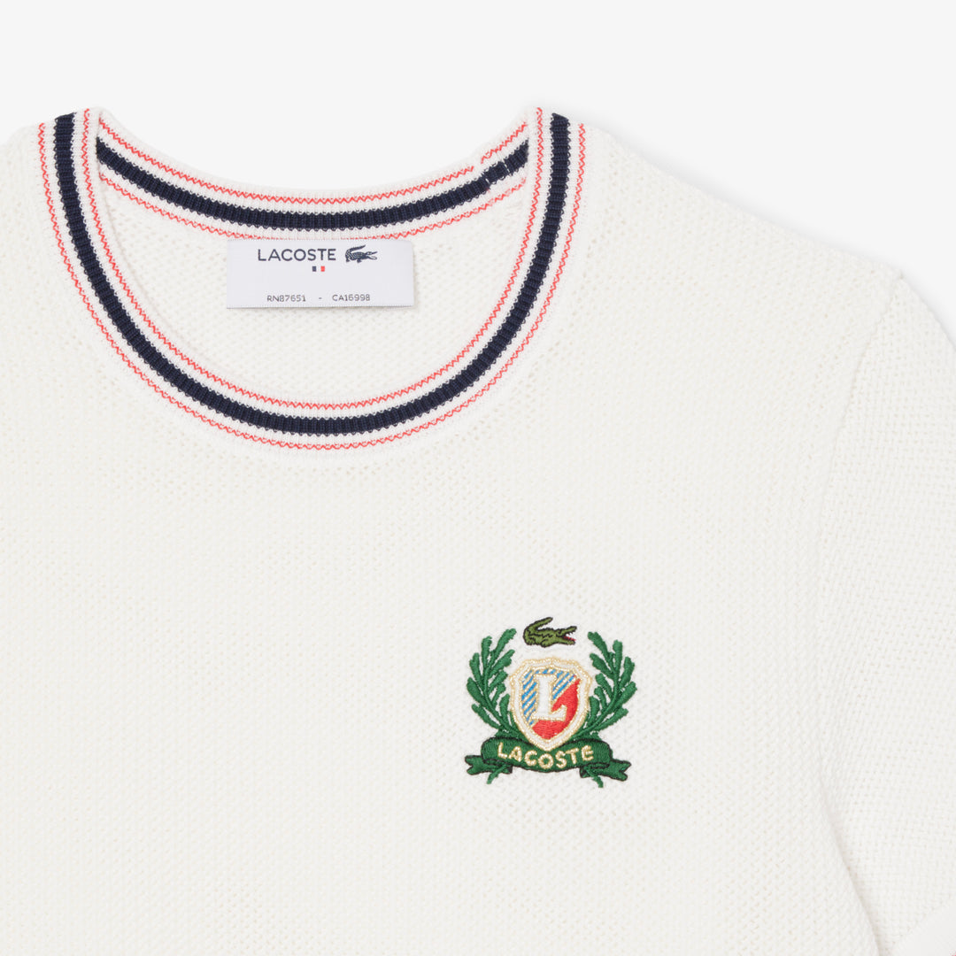 French Made Embroidered Shield Sweater - AF9561