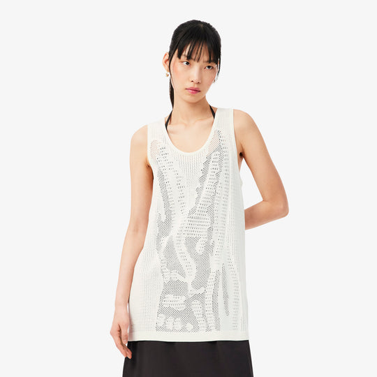 Mesh Crochet Tank Top - AF9854