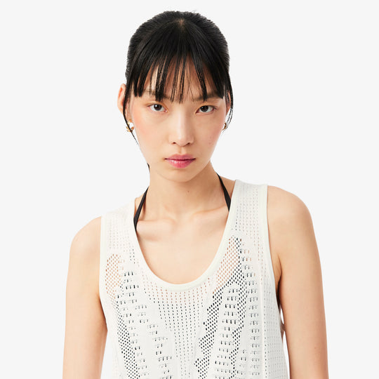 Mesh Crochet Tank Top - AF9854