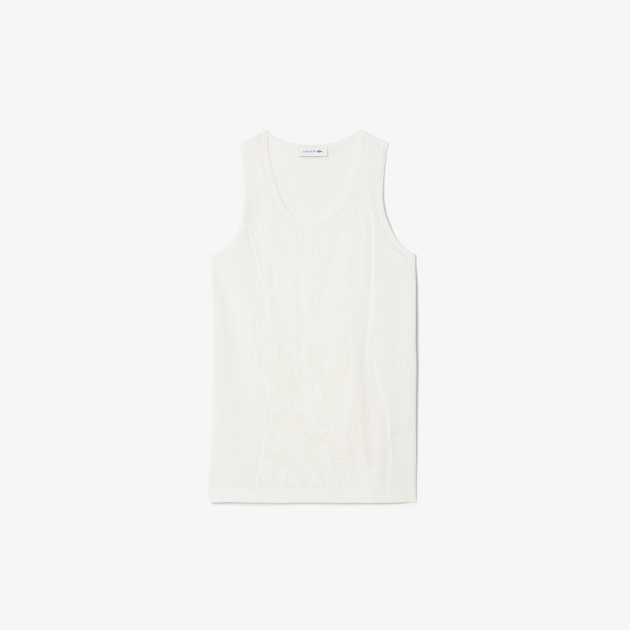 Mesh Crochet Tank Top - AF9854