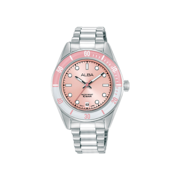 ACTIVE LADY PINK DIAL SILV. ST. 34.6MM -AG8Q71X1
