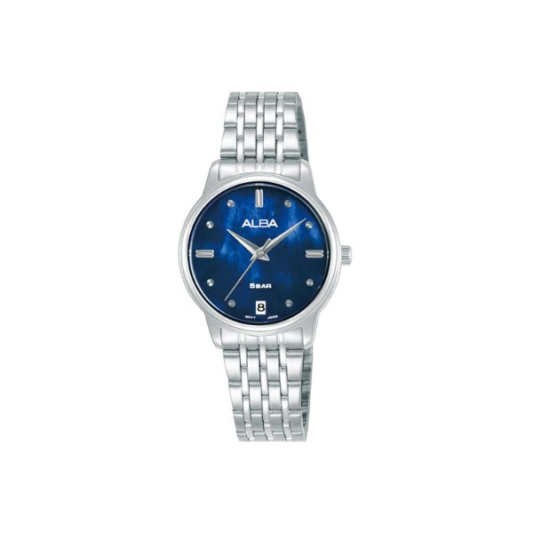 FASHION BLUE MOP DIAL SILV. ST. 28MM- AG8Q77X1