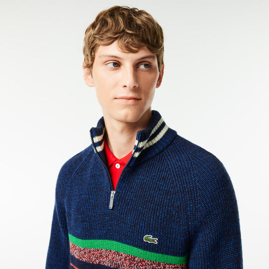 French Made High Neck Wool Sweater - AH0817 - MYHOLDAL LEBANON