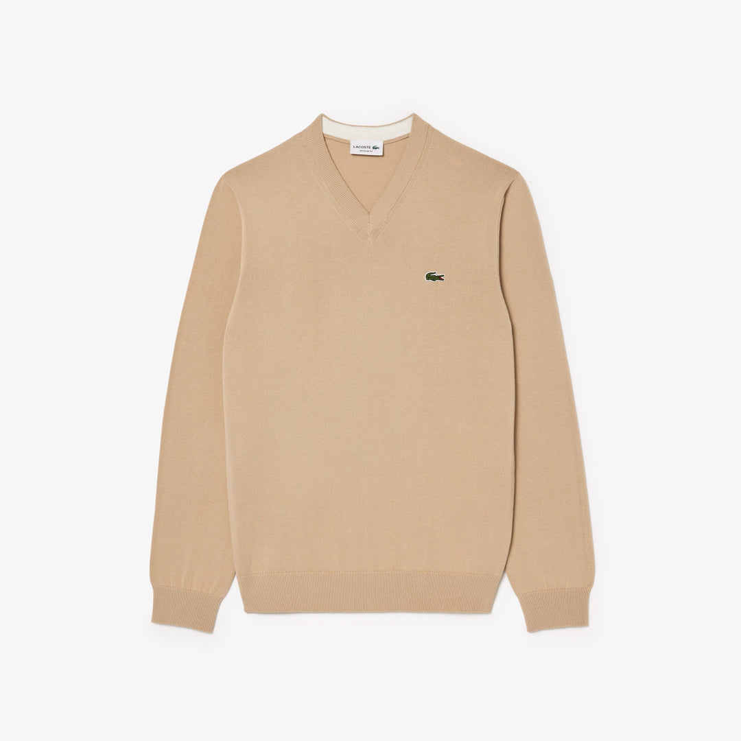 Monochrome Cotton V-neck Sweater - AH1951