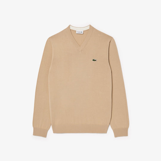 Monochrome Cotton V-neck Sweater - AH1951