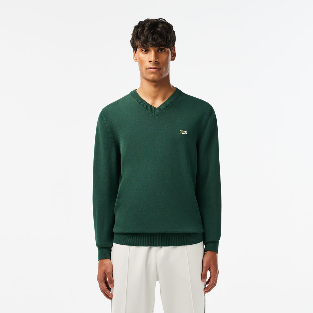 Men's V-neck Organic Cotton Sweater - AH1951