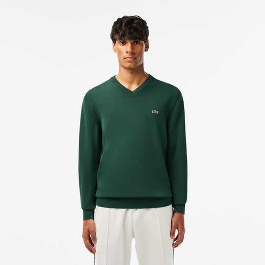 Men's V-neck Organic Cotton Sweater - AH1951