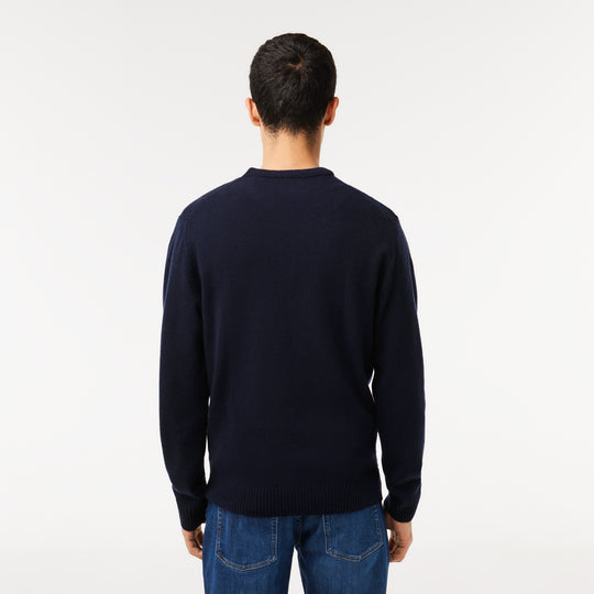 Men's V-Neck Wool Sweater - Ah1952