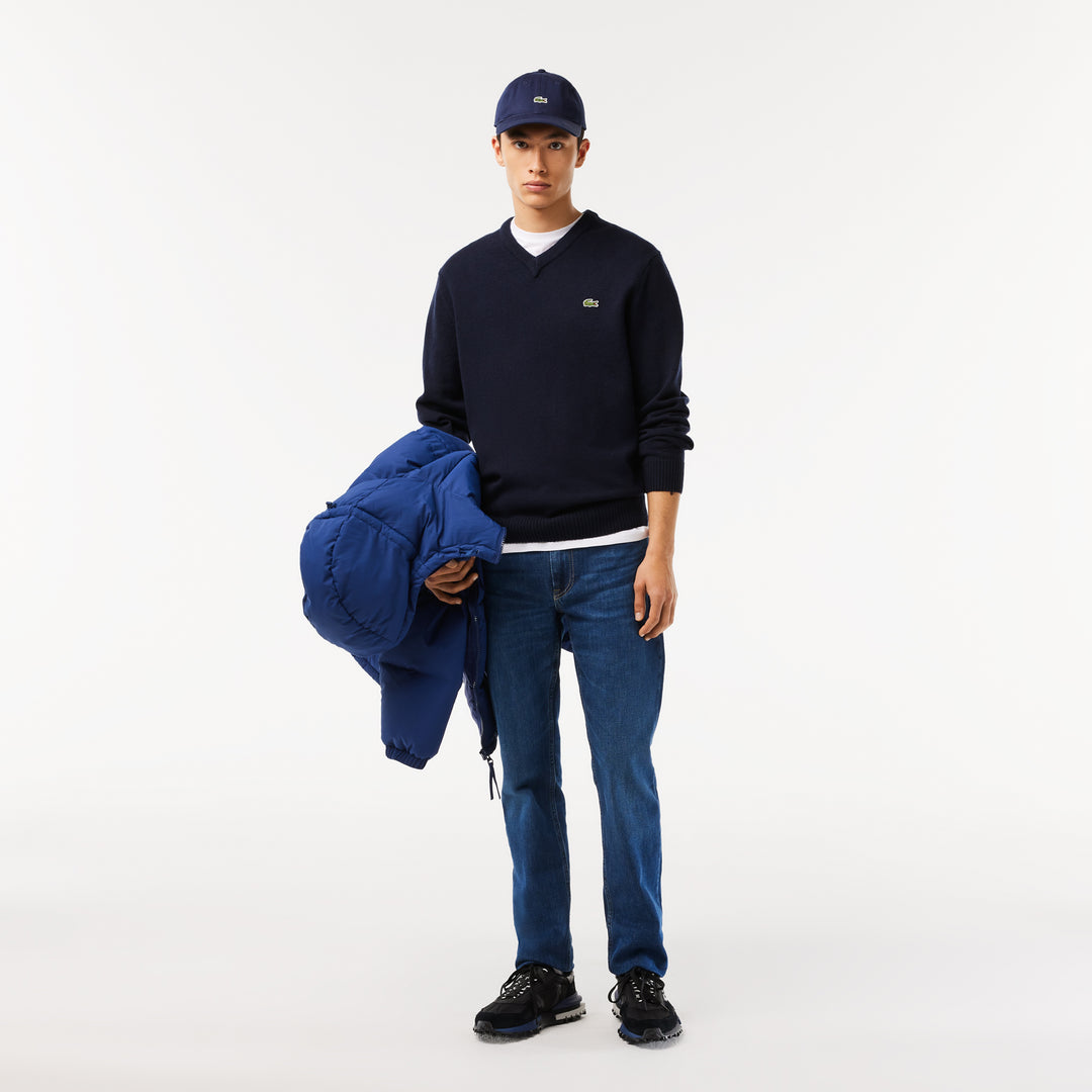 Men's V-Neck Wool Sweater - Ah1952