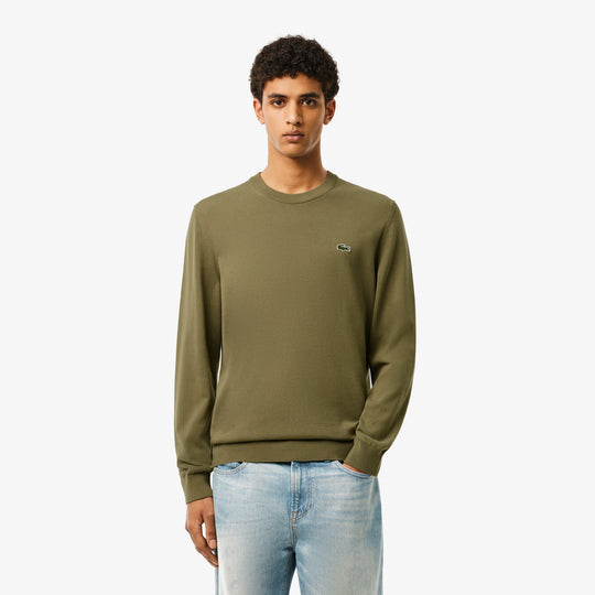 Monochrome Crew Neck Cotton Sweater - AH1985