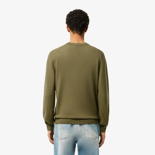 Monochrome Crew Neck Cotton Sweater - AH1985