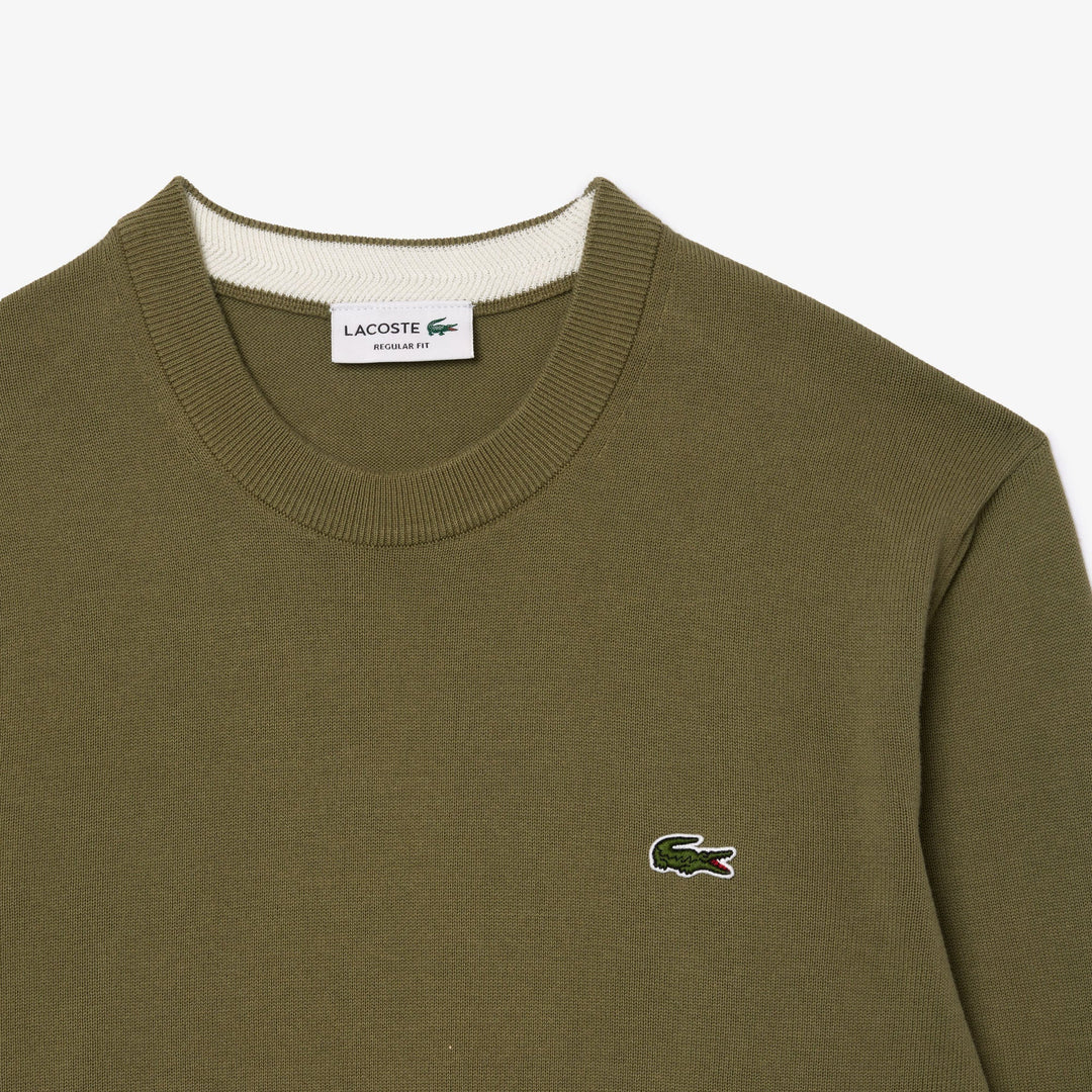 Monochrome Crew Neck Cotton Sweater - AH1985