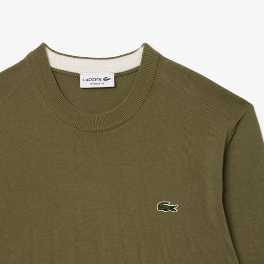 Monochrome Crew Neck Cotton Sweater - AH1985