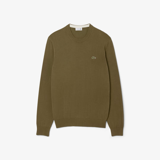 Monochrome Crew Neck Cotton Sweater - AH1985