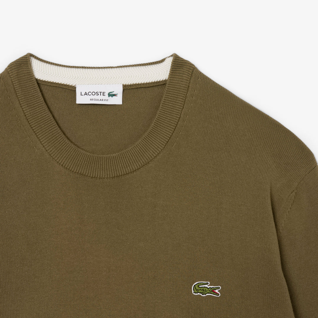 Monochrome Crew Neck Cotton Sweater - AH1985