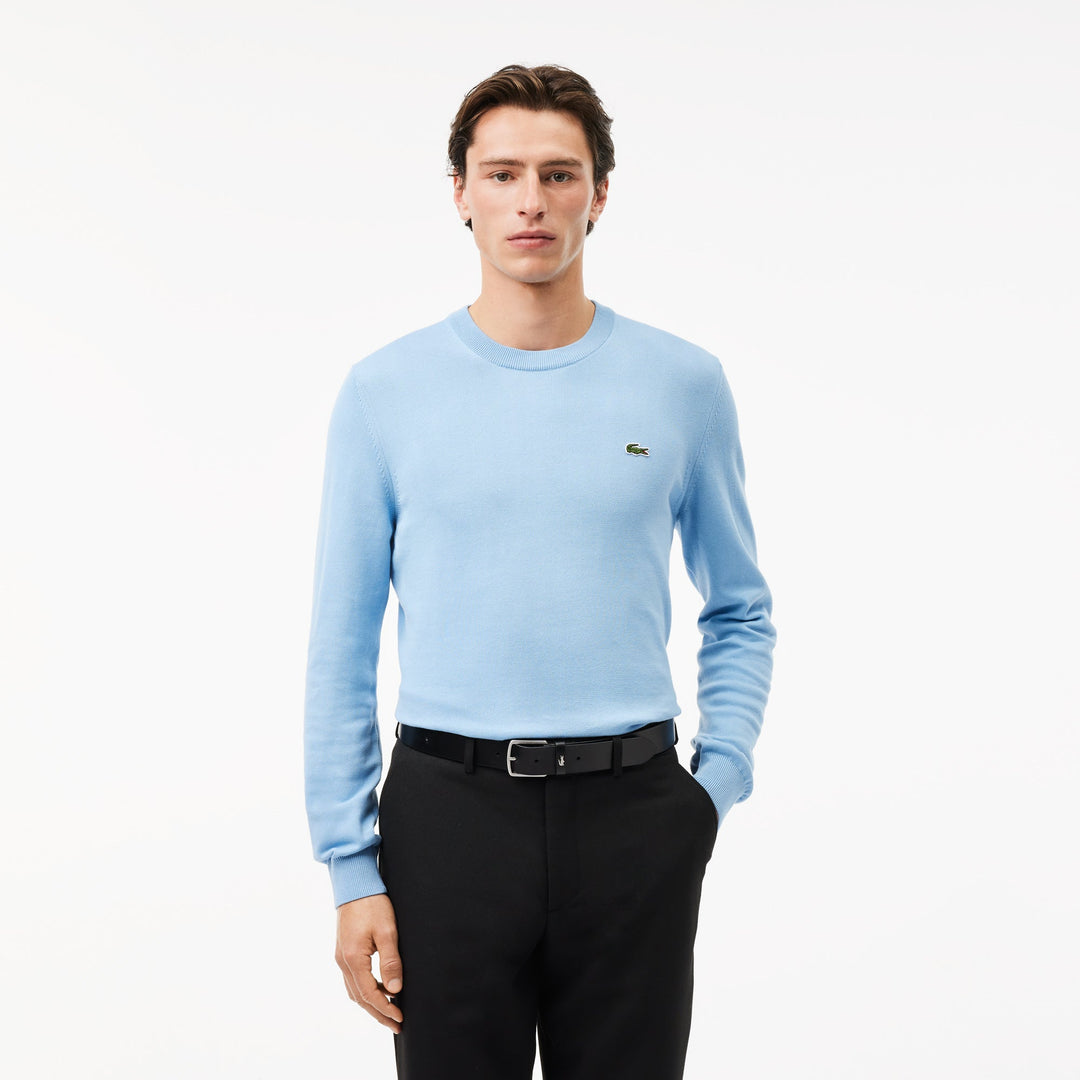Monochrome Crew Neck Cotton Sweater - AH1985