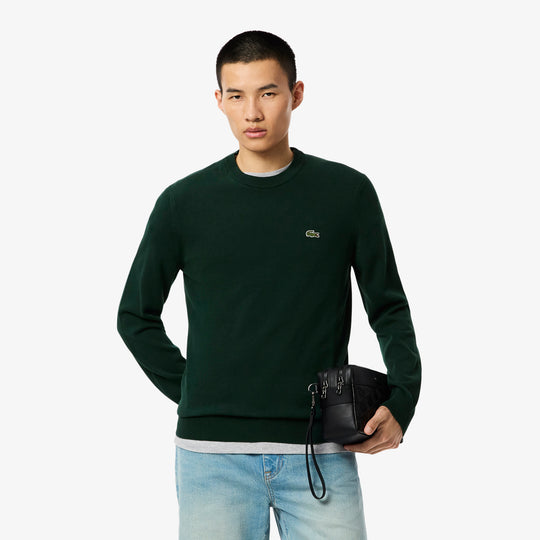 Monochrome Crew Neck Cotton Sweater - AH1985