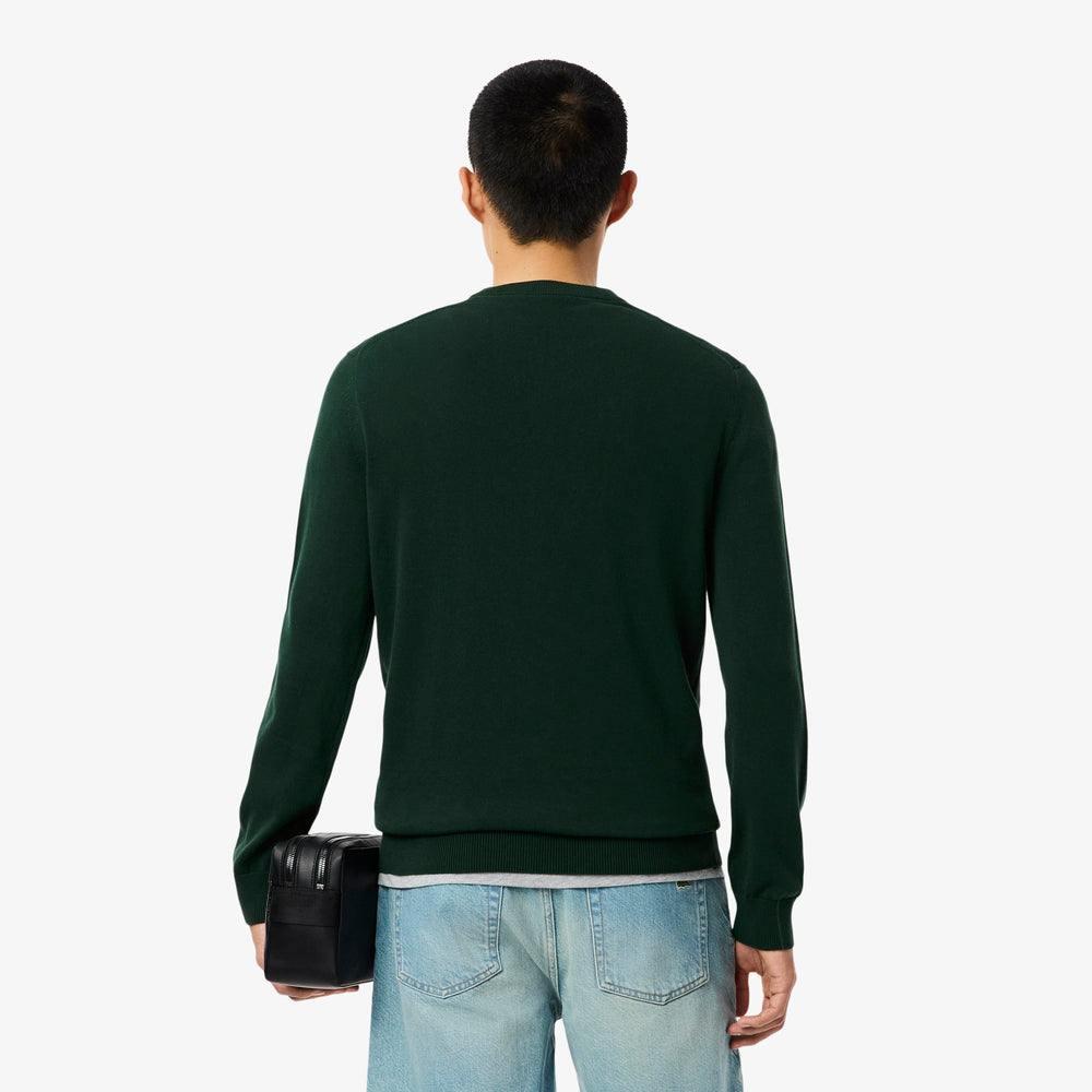 Monochrome Crew Neck Cotton Sweater - AH1985