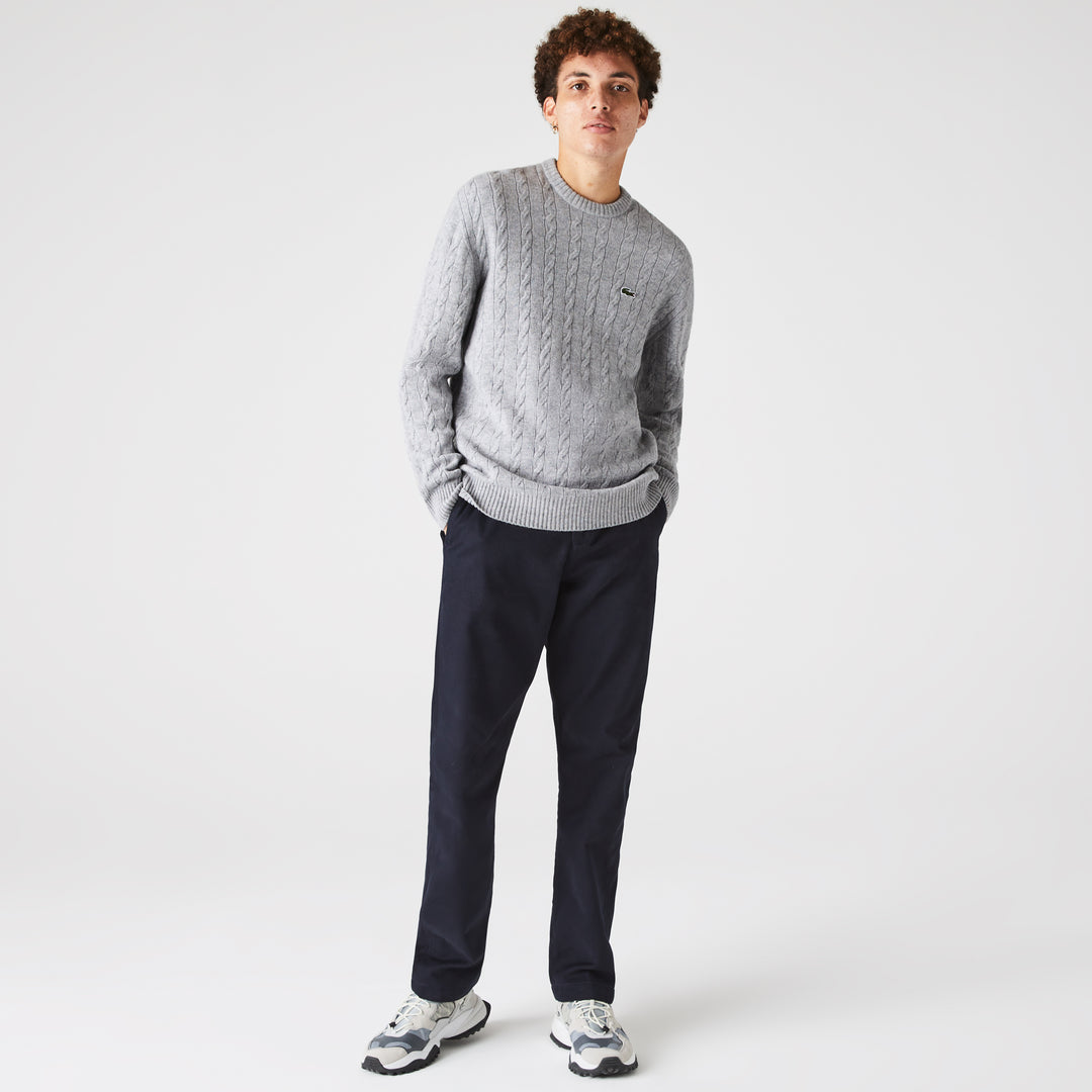 Men’S Crew Neck Wool Sweater - Ah1991