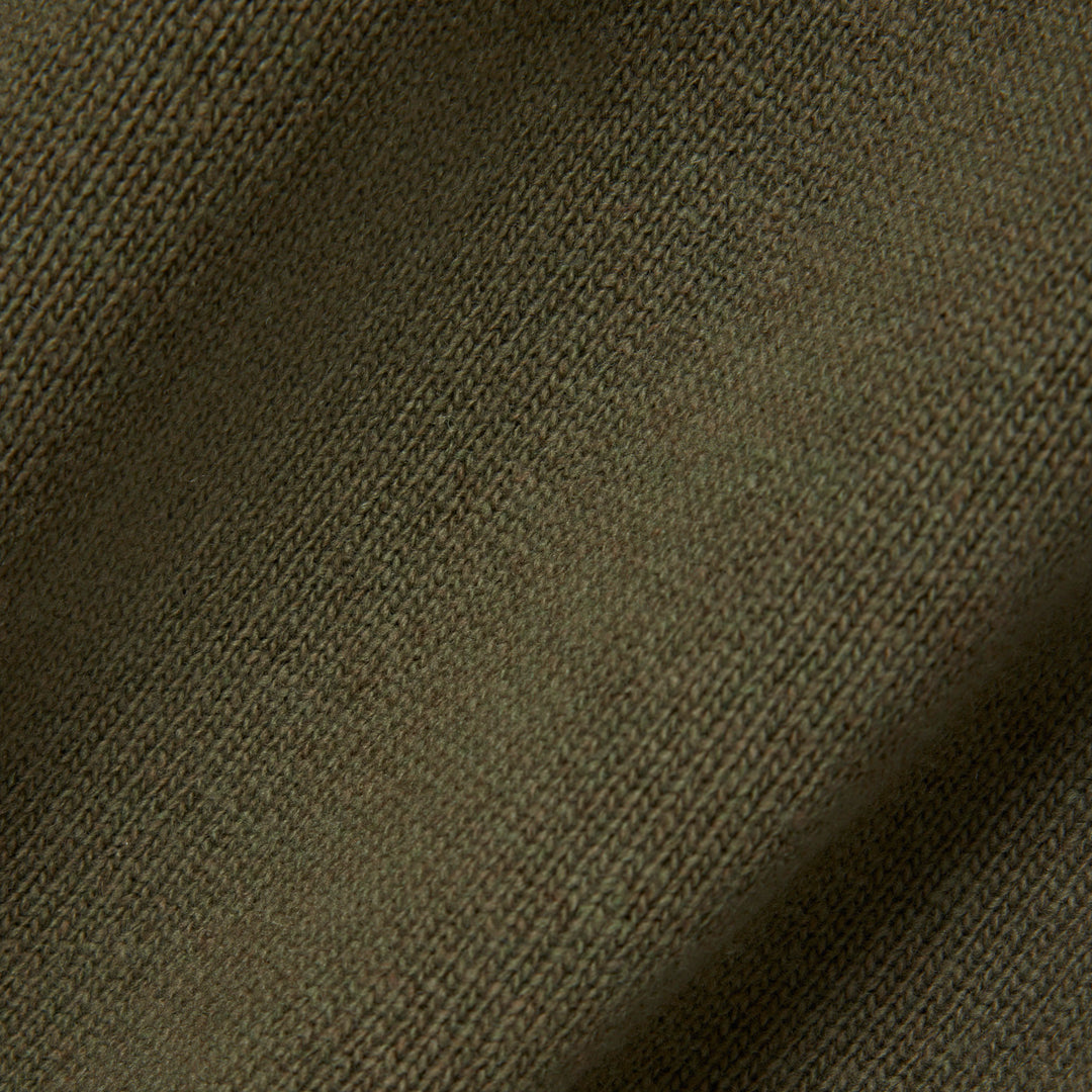 Zipped High Neck Carded Wool Sweater - AH3052