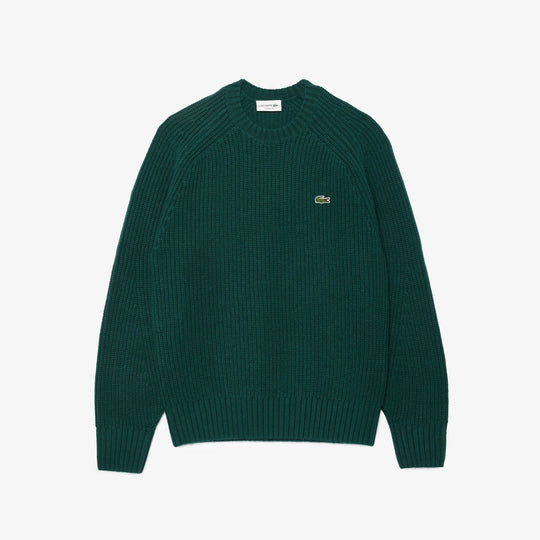 Thick Carded Wool Crew Neck Sweater - AH3142