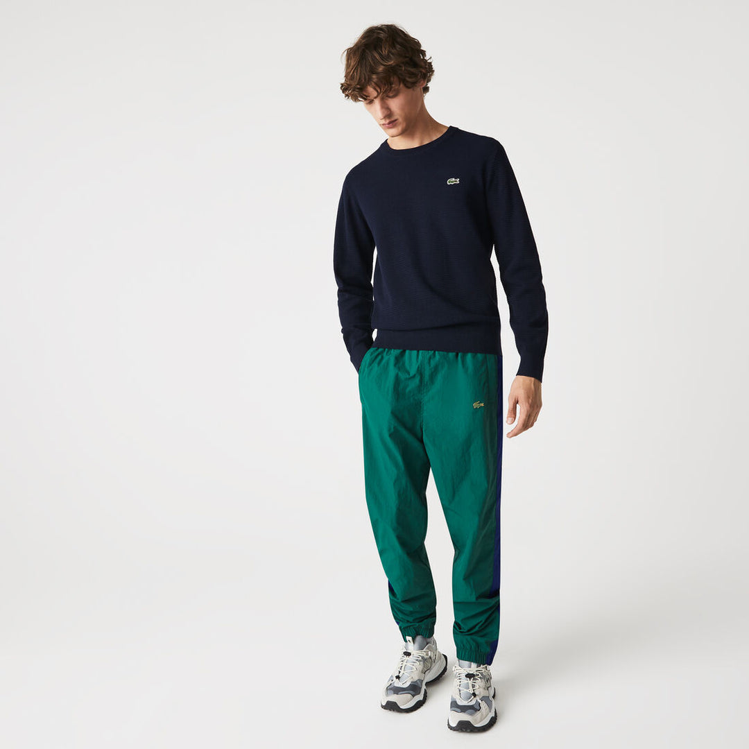 Men’s Crew Neck Textured Organic Cotton Sweater - AH6800