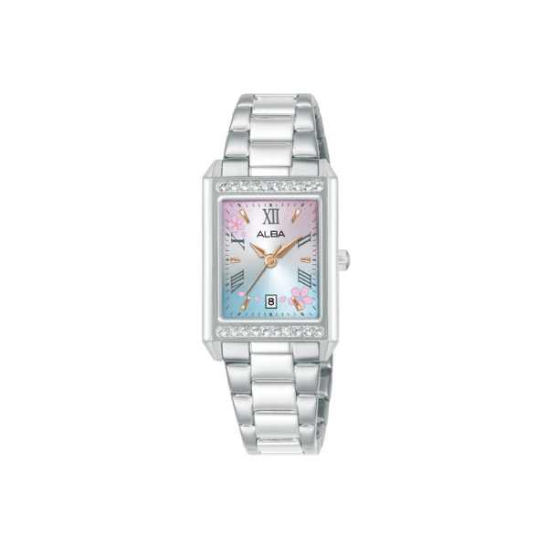 SIGNA L.PINK DIAL SILVER STEEL 22.5*33.5MM - AH7FA1X1