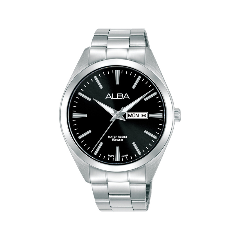 STANDARD BLK DIAL SILVER STEEL 41MM- AJ6207X1