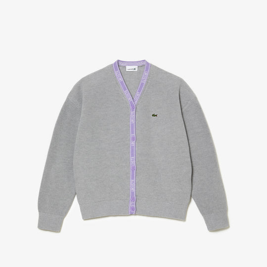 Shop The Latest Collection Of Lacoste Kids' Lacoste Contrast Branded Cardigan - Aj9774 In Lebanon