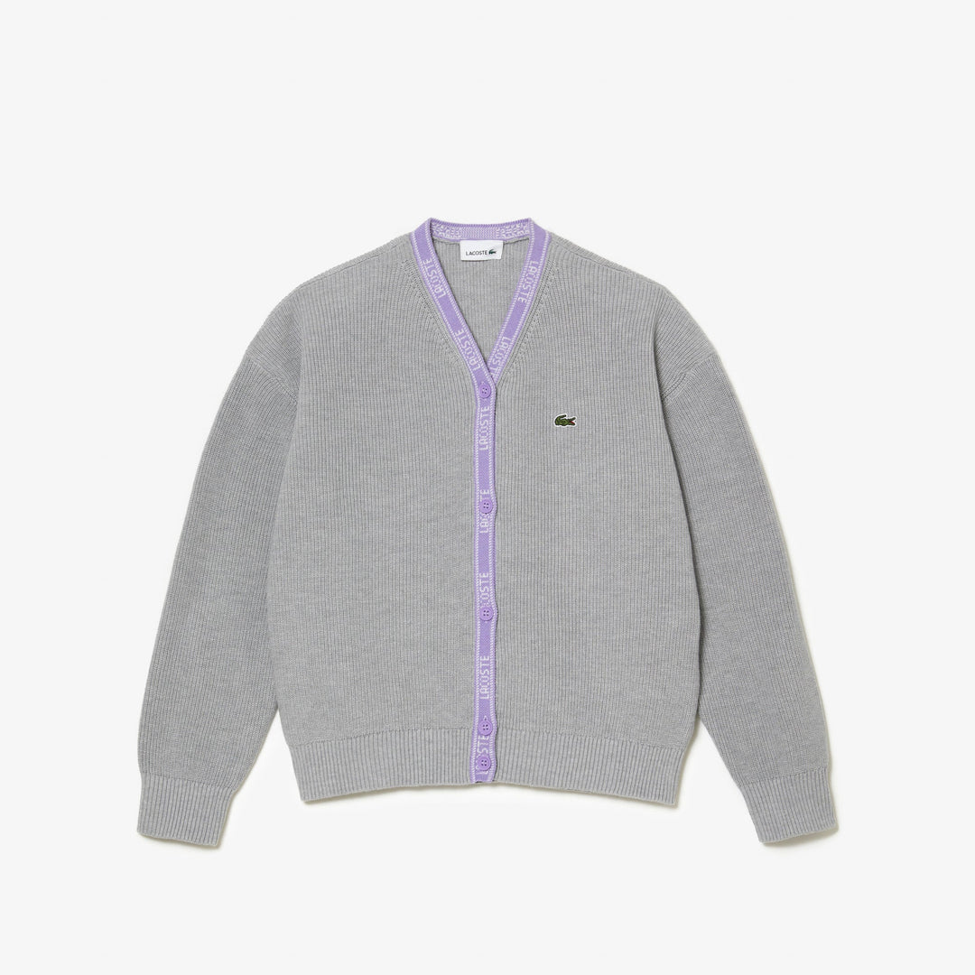 Shop The Latest Collection Of Lacoste Kids' Lacoste Contrast Branded Cardigan - Aj9774 In Lebanon