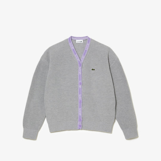 Shop The Latest Collection Of Lacoste Kids' Lacoste Contrast Branded Cardigan - Aj9774 In Lebanon