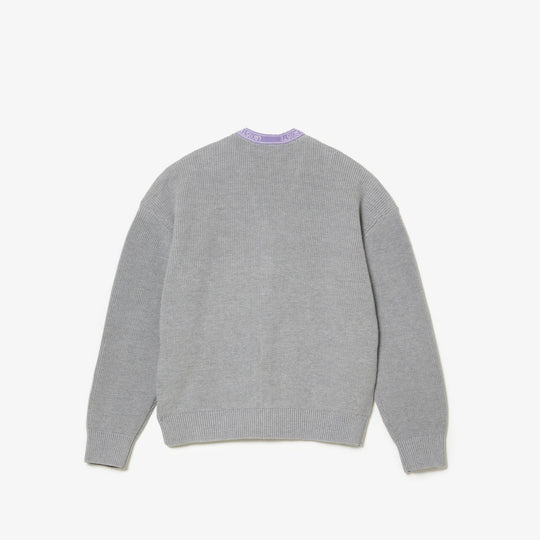 Kids' Lacoste Contrast Branded Cardigan - Aj9774